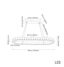 Kongo Frosted Glass Soft Antique Dining Table Chandelier - Heka Lighting & Trading Limited