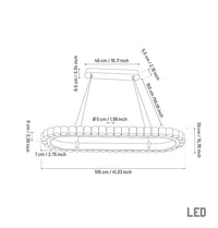 Kongo Frosted Glass Soft Antique Dining Table Chandelier - Heka Lighting & Trading Limited