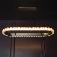 Kongo Frosted Glass Soft Antique Dining Table Chandelier - Heka Lighting & Trading Limited