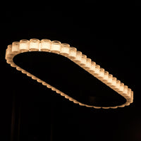 Kongo Frosted Glass Soft Antique Dining Table Chandelier - Heka Lighting & Trading Limited