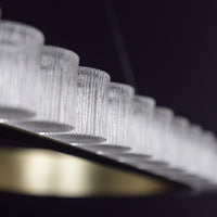 Kongo Frosted Glass Soft Antique Dining Table Chandelier - Heka Lighting & Trading Limited