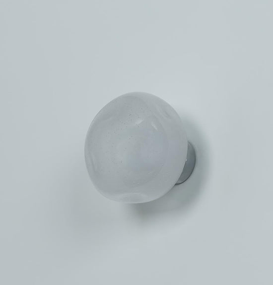 Kopenhag Bubbly Soft Glass Chrome Wall Sconce