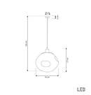 Kopenhag Bubbly Soft Glass Chrome Pendant Light Chandelier - Heka Lighting & Trading Limited