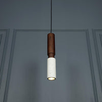 Kovak Single White Concrete Gu10 Pendant Light Chandelier - Heka Lighting & Trading Limited