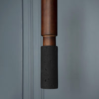 Kovak Single Black Concrete Gu10 Pendant Light Chandelier - Heka Lighting & Trading Limited