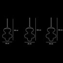 Lange Honey & Clear Glass Pendant Light