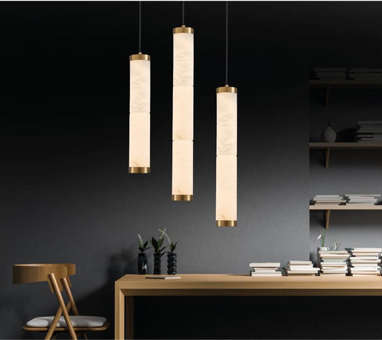 Lion Antique Marble Led Pendant Light Chandelier 50 Cm