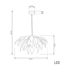 Lüksemburg 20-Piece Transparent Glass Gold Aluminum Chandelier - Heka Lighting & Trading Limited