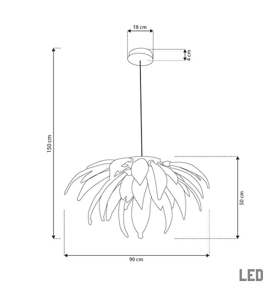 Lüksemburg 20-Piece Transparent Glass Gold Aluminum Chandelier