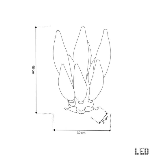 Lüksemburg 6 Transparent Glass Gold Aluminum Led Wall Sconce
