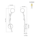 Madra Single Opal Glass Antique Wall Sconce - Heka Lighting & Trading Limited