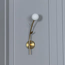 Madra Single Opal Glass Antique Wall Sconce - Heka Lighting & Trading Limited