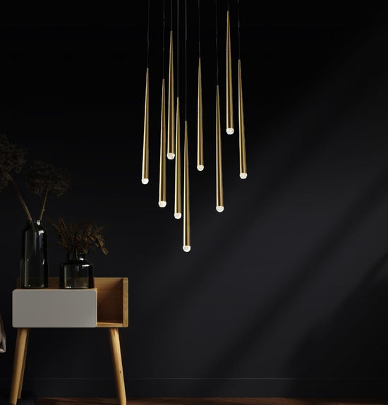 Madrid Single Antique Torch Led Pendant Light Chandelier