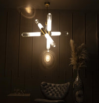 Manila Transparent Glass Gold Pendant Light Chandelier - Heka Lighting & Trading Limited