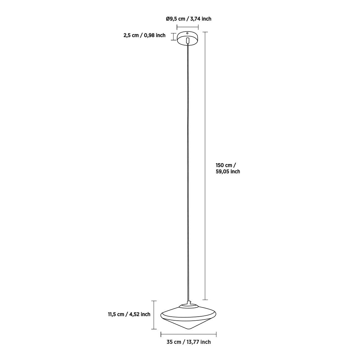 Marshal Led Chrome Pendant Light Chandelier 35 Cm
