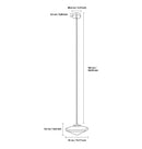 Marshal Led Chrome Pendant Light Chandelier 35 Cm