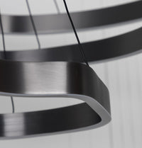 Marsis 3-Row Stainless Platinum Living Room Led Chandelier - Heka Lighting & Trading Limited