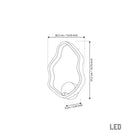 Marsis Stainless Platinum Small Led Wall Sconce - Heka Lighting & Trading Limited