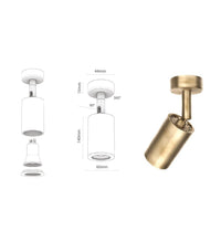 Mia Antique Flat Spot 6X14 Cm - Heka Lighting & Trading Limited