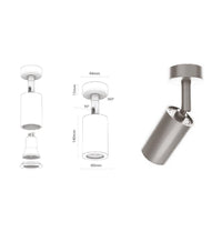 Mia Chrome Flat Spot 6X14Cm | Modern Decorative Lighting For Homes & Hotels - Heka Lighting & Trading Limited