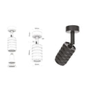 Mia Black Serrated Spot 6X14 Cm - Heka Lighting & Trading Limited