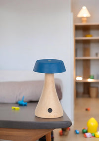Morchella Rechargeable Blue Table Lamp - Heka Lighting & Trading Limited