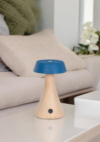 Morchella Rechargeable Blue Table Lamp - Heka Lighting & Trading Limited