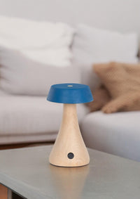 Morchella Rechargeable Blue Table Lamp - Heka Lighting & Trading Limited