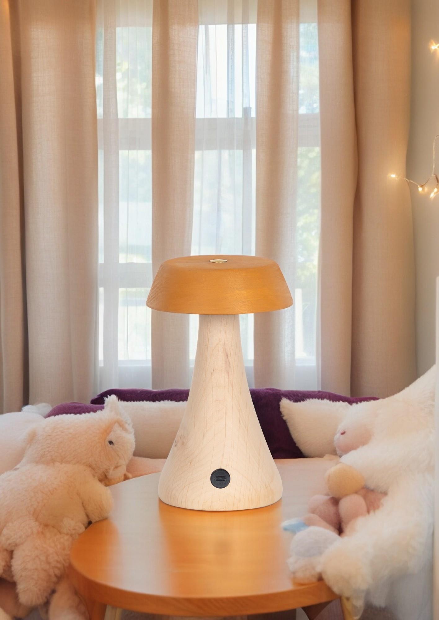 Morchella Rechargeable Yellow Table Lamp - Heka Lighting & Trading Limited