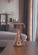 Morchella Rechargeable Wenge Table Lamp - Heka Lighting & Trading Limited