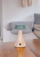 Morchella Rechargeable Green Table Lamp - Heka Lighting & Trading Limited