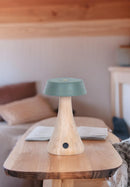 Morchella Rechargeable Green Table Lamp - Heka Lighting & Trading Limited