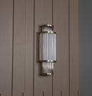Nablus Transparent Glass Çubuklu Antique Wall Sconce - Heka Lighting & Trading Limited