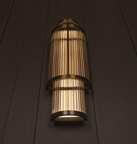 Nablus Transparent Glass Çubuklu Antique Wall Sconce - Heka Lighting & Trading Limited
