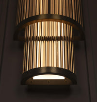 Nablus Transparent Glass Çubuklu Antique Wall Sconce - Heka Lighting & Trading Limited