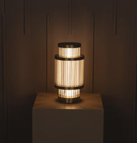 Nablus Transparent Glass Stick Antique Table Lamp - Heka Lighting & Trading Limited