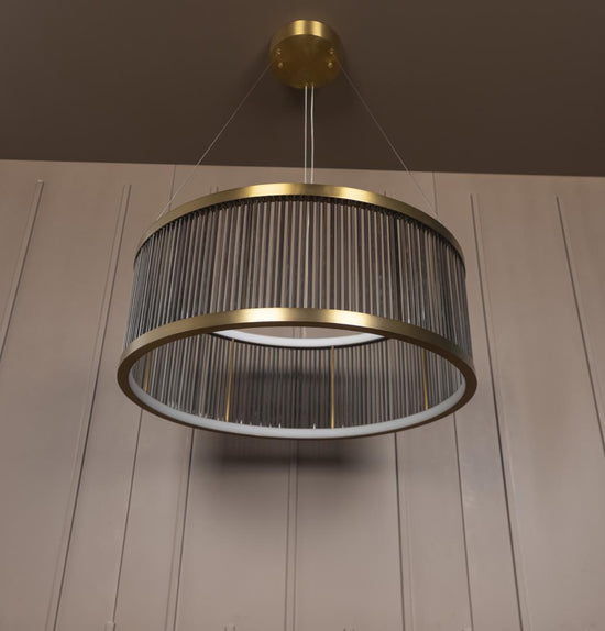 Nablus Transparent Glass Stick Antique Chandelier - 80Cm