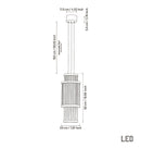 Nablus Transparent Glass Stick Antique Pendant Light - Heka Lighting & Trading Limited