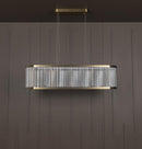 Nablus Transparent Glass Rod Antique Dining Table Chandelier - Heka Lighting & Trading Limited