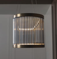 Nablus Transparent Glass Rod Antique Dining Table Chandelier - Heka Lighting & Trading Limited