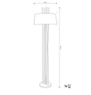 Napoli Gold Cream Floor Lamp - Heka Lighting & Trading Limited