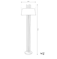 Napoli Gold Cream Floor Lamp - Heka Lighting & Trading Limited