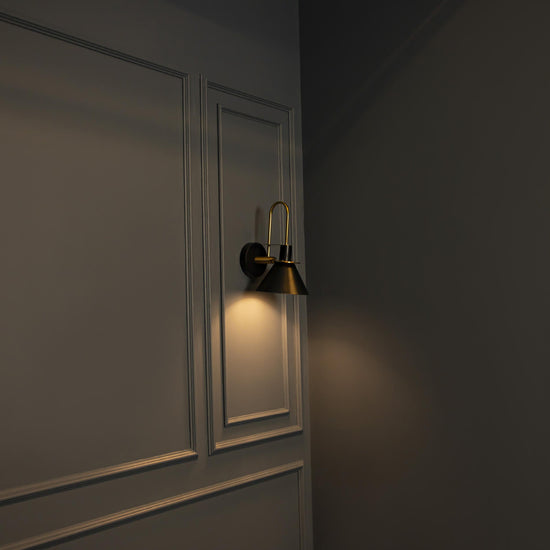 Nara Antique Black Wall Sconce | Modern Decorative Lighting For Homes & Hotels