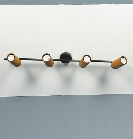 Niagara Set Of 4 Wood Black Wall Sconce