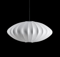 Orion Soft Touch White Elips Pendant Light Chandelier 50 Cm - Heka Lighting & Trading Limited