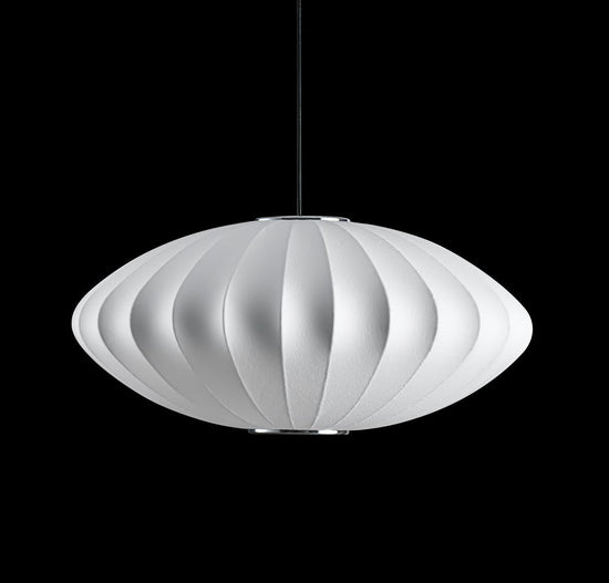 Orion Soft Touch White Elips Pendant Light Chandelier 50 Cm