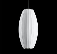 Orion Soft Touch White Cylinder Pendant Light Chandelier 28 Cm - Heka Lighting & Trading Limited