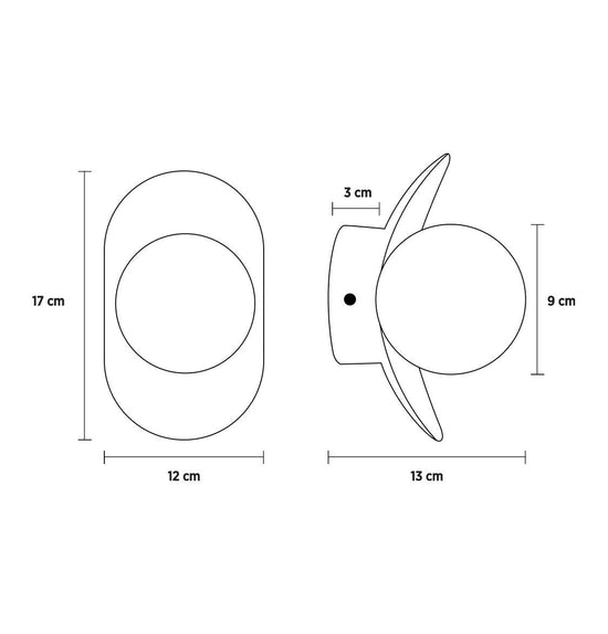 Osaka Soft Black Wall Sconce