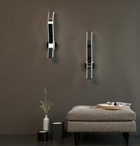 Oslo Platinum Stainless White Acrylic Led Wall Sconce - Heka Lighting & Trading Limited