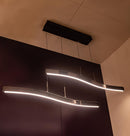 Oslo Platinum Stainless Acrylic Dining Table Chandelier - Heka Lighting & Trading Limited